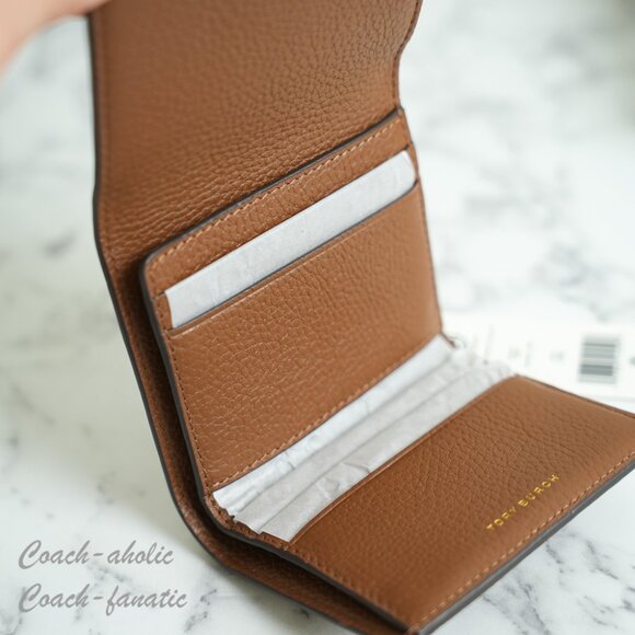 NWT Tory Burch Britten Leather Mini Satchel Crossbody & Wallet in Moose *SET* - Picture 14 of 15